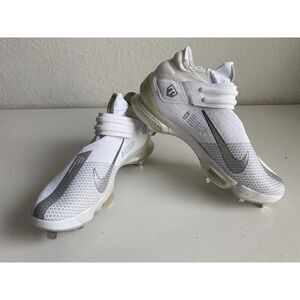 Nike Force Zoom Trout 7 White Gold Silver Baseball Cleats CI3134-101 Men’s Sz 14